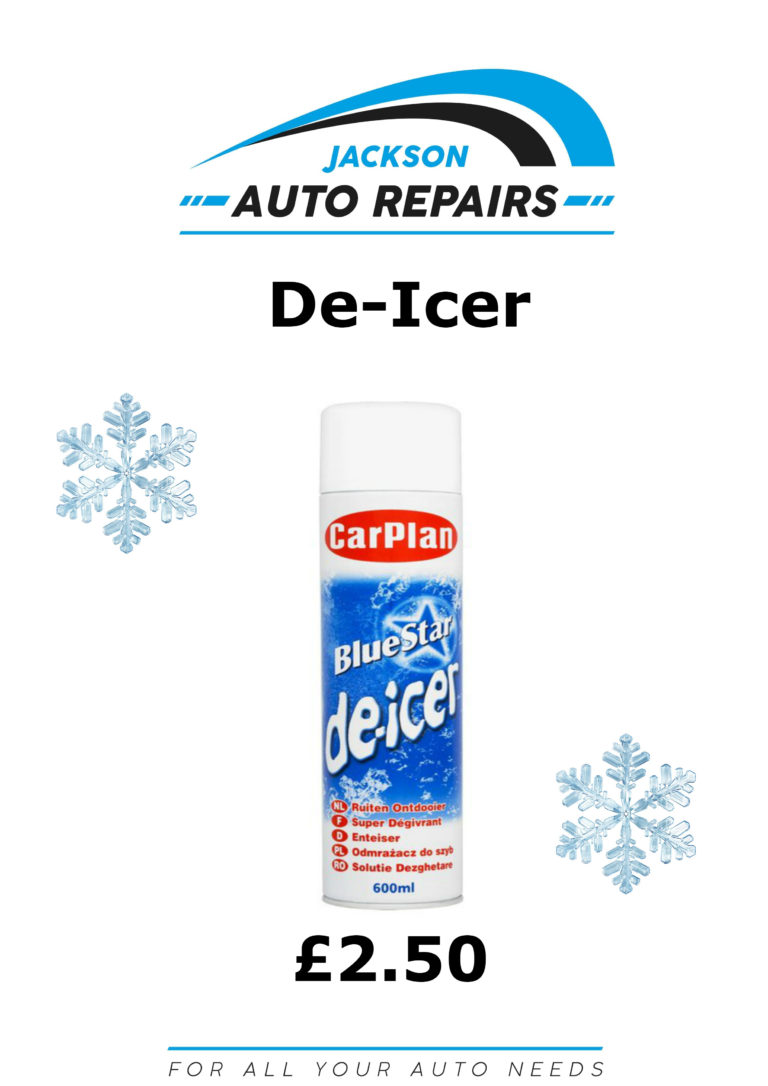 DeIcer NOW ONLY! £2.50 Jackson auto Repairs Lisburn Car Mechanic